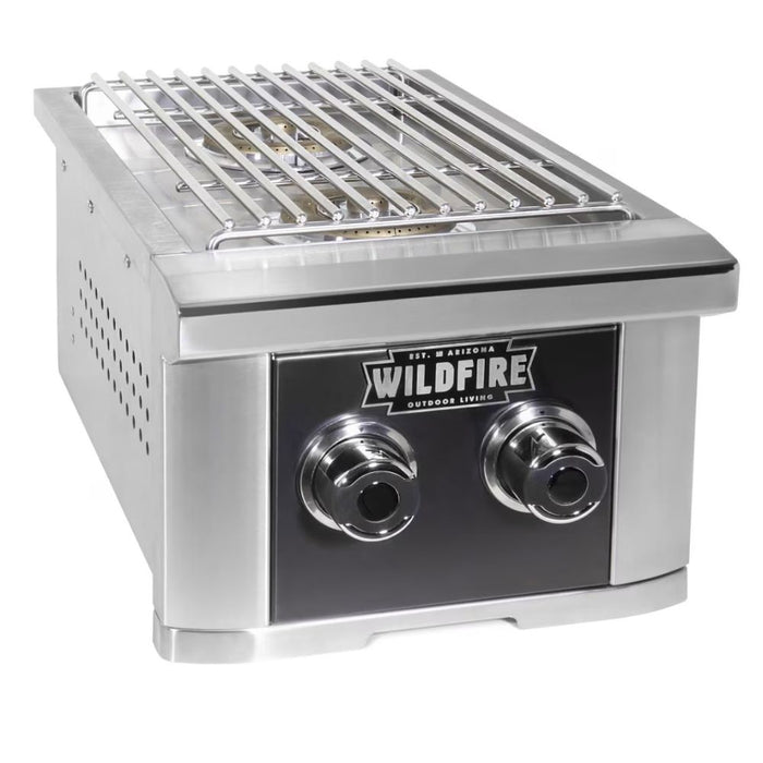 Wildfire Ranch Black Stainless Steel Gas Double Side Burner