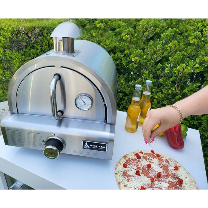 Mont Alpi MAPZ-SS Portable Propane Gas Outdoor Pizza Oven