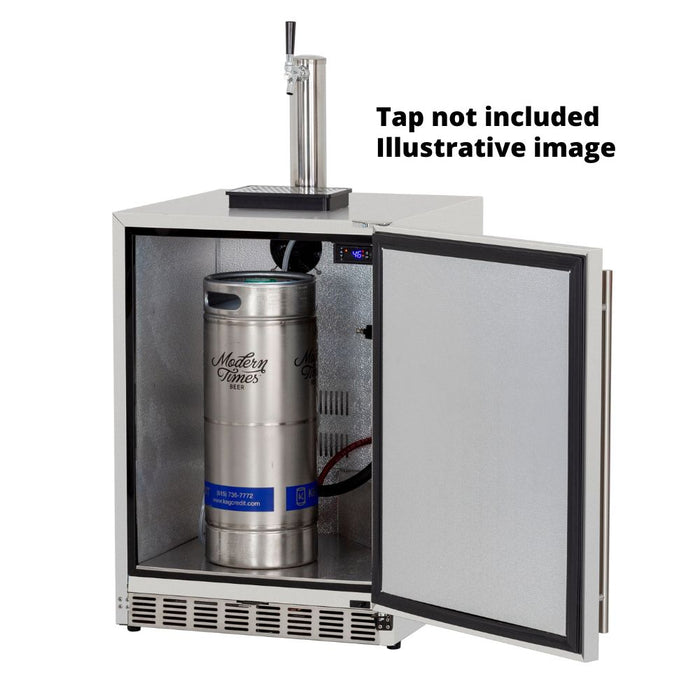 TrueFlame TF-RFR-24DK Deluxe Outdoor Rated 6.6c Kegerator - No Tap