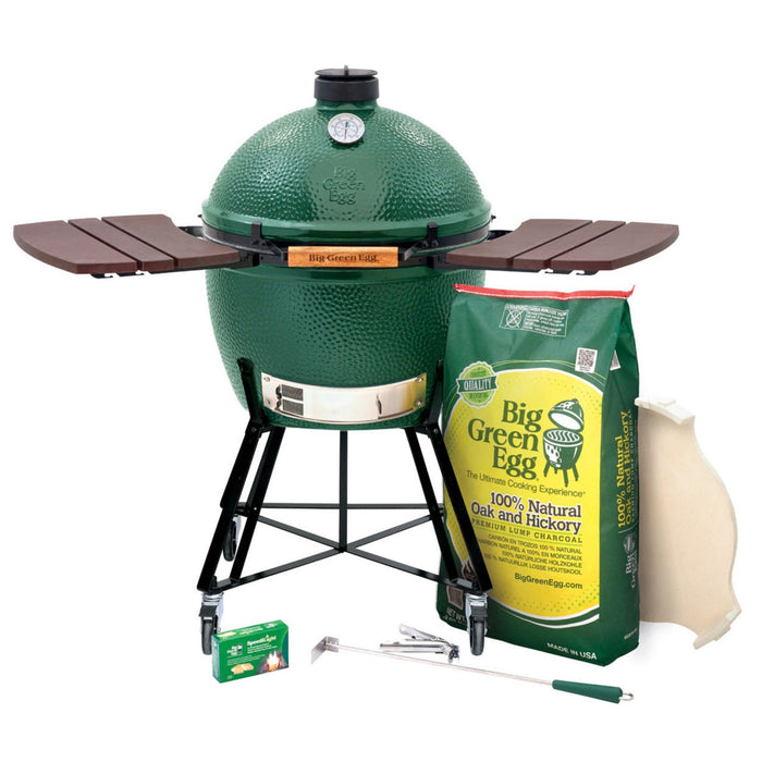 Big Green Egg XLarge Charcoal Grill in a Nest With Composite Mates Package