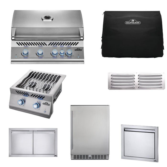 Napoleon Built-in 32-Inch Gas Grill Outdoor Kitchen Complete Package