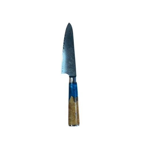 Luxury Blue Damascus Premium Chef Knife 8 Inch Blade