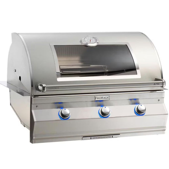 Fire Magic Aurora A790i 36-Inch Built-In Gas Grill w/ Magic Window & Analog Thermometer