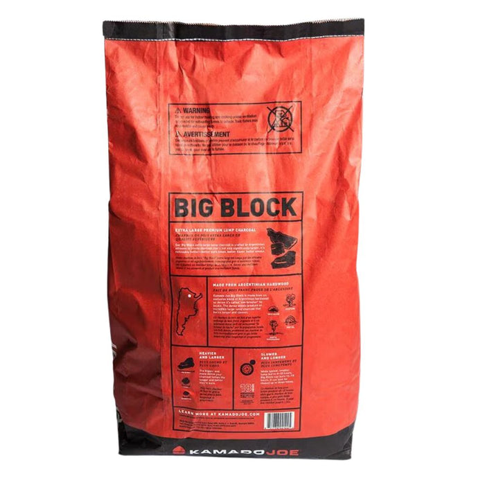 Kamado Joe KJ-CHAR Big Block XL Natural Lump Charcoal, 20 lbs Bag