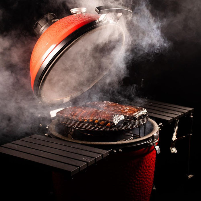 Kamado Joe Classic III Bundle w/ Cart, Cover, JoeTisserie, 2 Bags Lump Charcoal & Firestarter