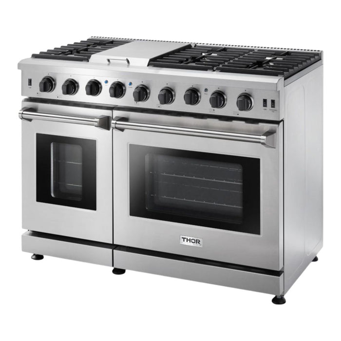 Thor Kitchen 48-Inch 6-Burner Gas Range with Griddle