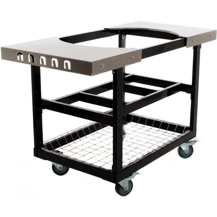 Primo PG00370 Steel Cart With Stainless Steel Side Tables For Oval XL / Oval Large