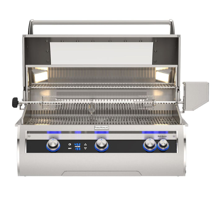 Fire Magic Echelon Diamond 36-Inch Built-In Natural Gas Grill w/ Rotisserie, Magic Window & Digital Thermometer