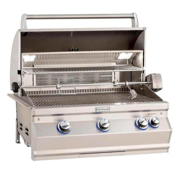 Fire Magic Aurora A660I 30-Inch Built-In Gas Grill W/ Rotisserie & Analog Thermometer