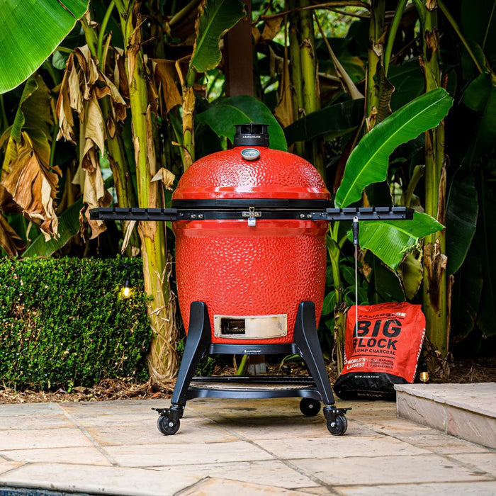 Kamado Joe Big Joe III Freestanding 24-inch Charcoal Grill w/ Grill Gripper & Ash Tool