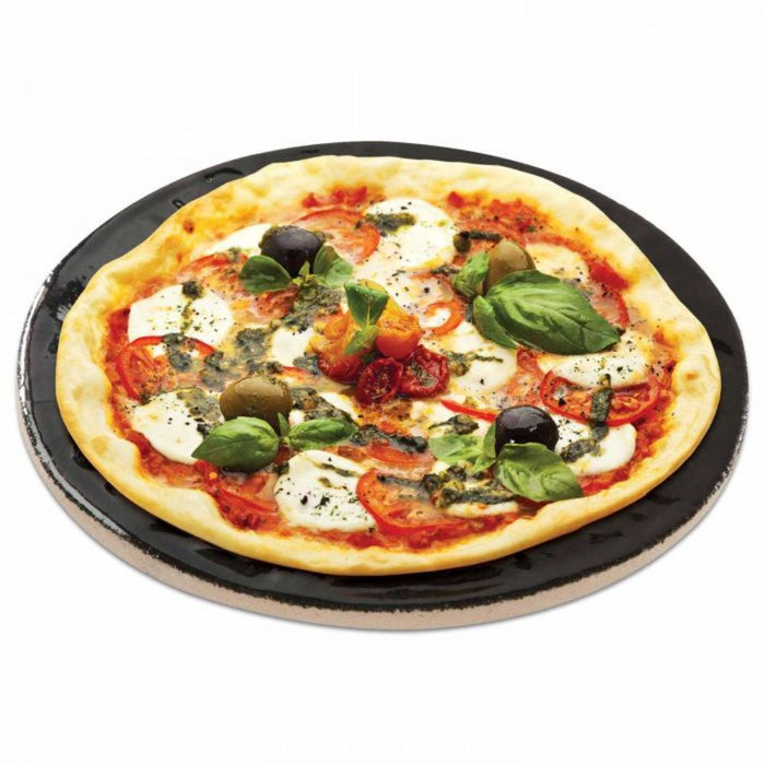 Primo PG00338 Porcelain Glazed Pizza Baking Stone, 16-Inch Diameter