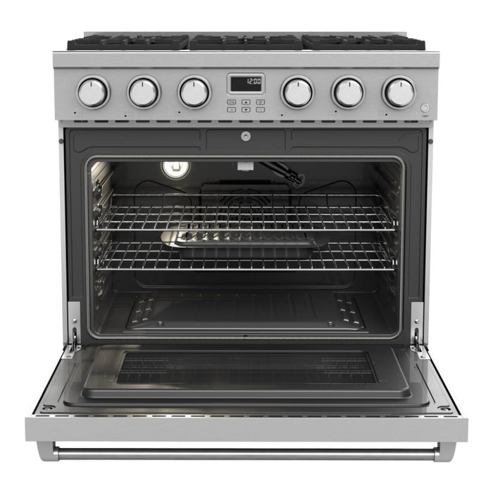 THOR Kitchen 36-Inch Contemporary Professional Stainless Steel Gas Range