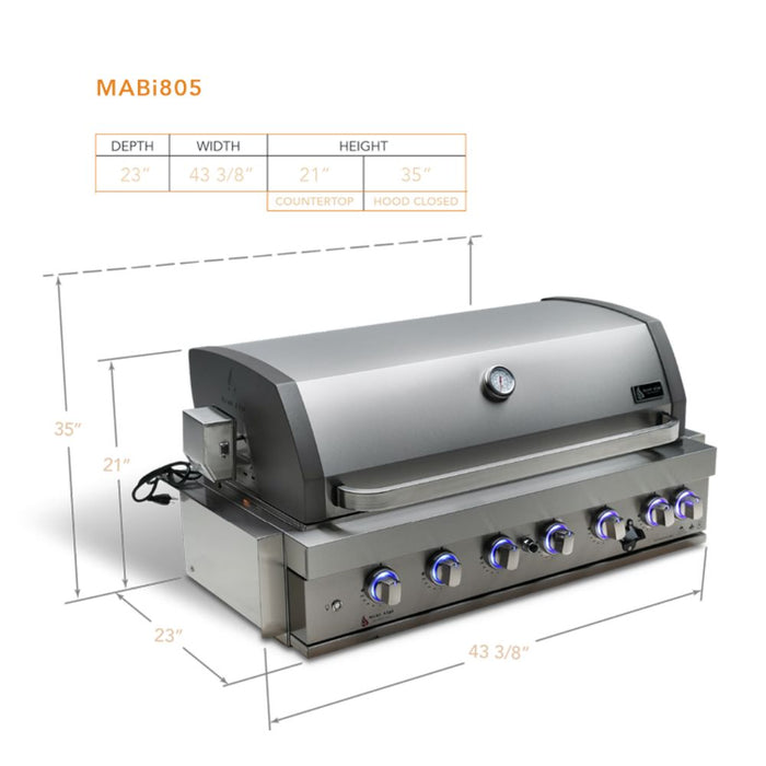 Mont Alpi MABi805 44-Inch Built-in Gas Grill