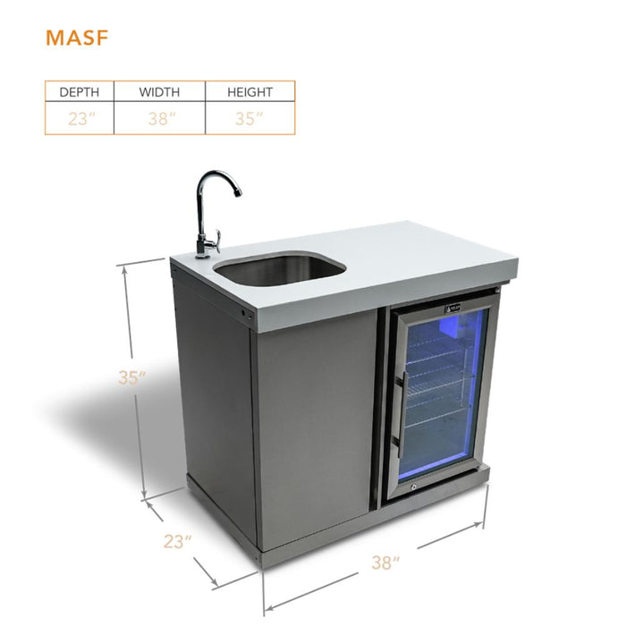 Mont Alpi MASF-SS Stainless Steel Beverage Center Cabinet Module