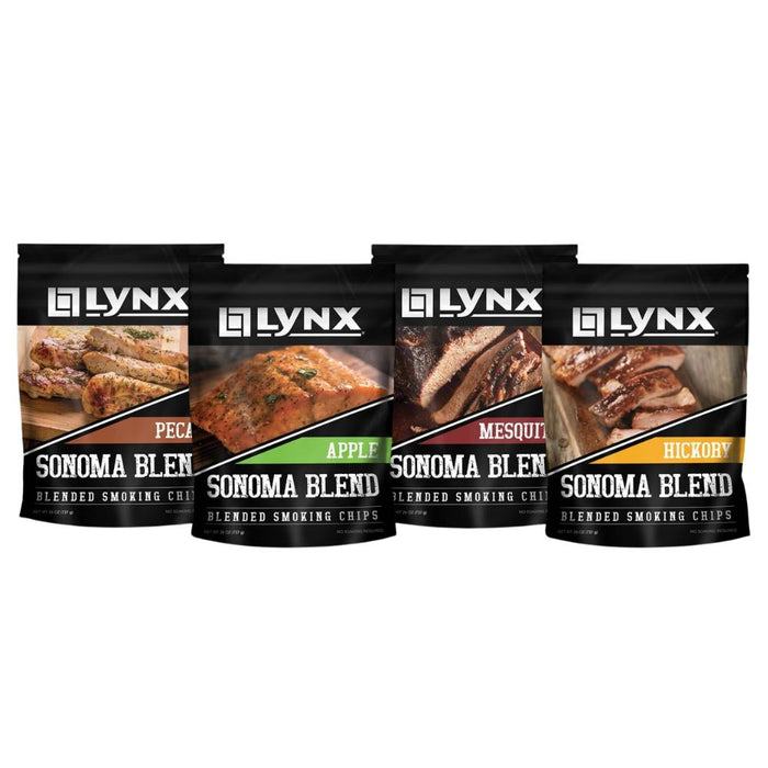 Lynx LSCF Sonoma Blend Apple, Hickory, Mesquite And Pecan Smoking Wood Chip Pack