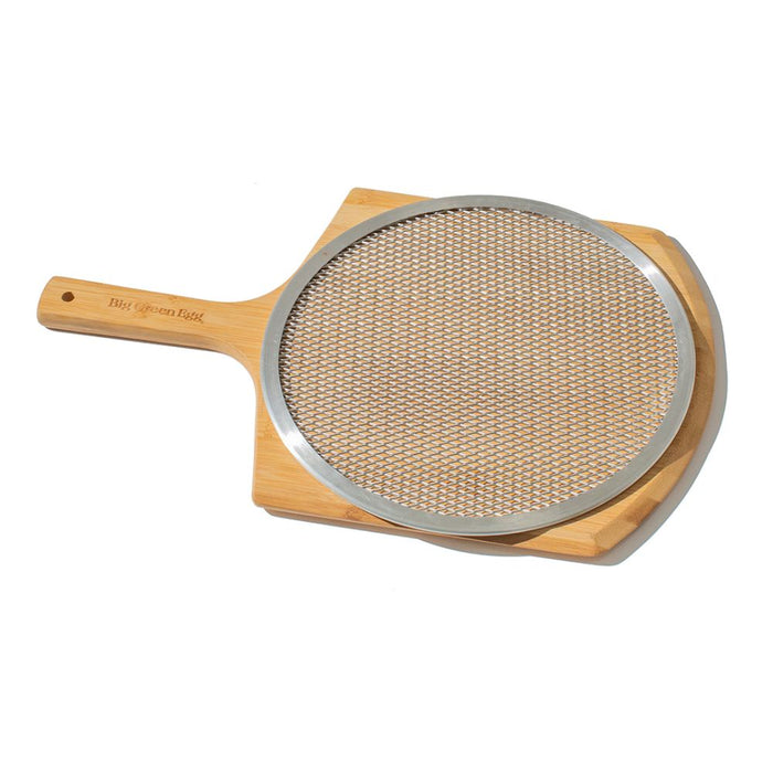 Big Green Egg 128010 Bamboo Pizza Peel and Screen