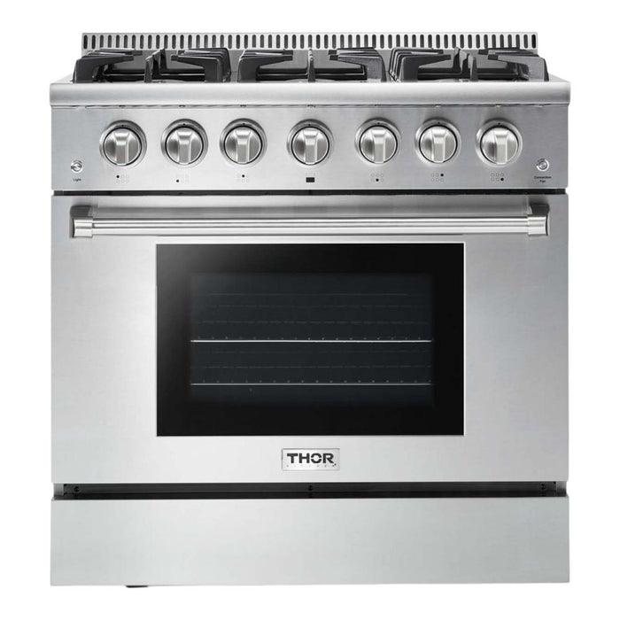 THOR Kitchen 36-Inch Professional Stainless Steel Gas Range