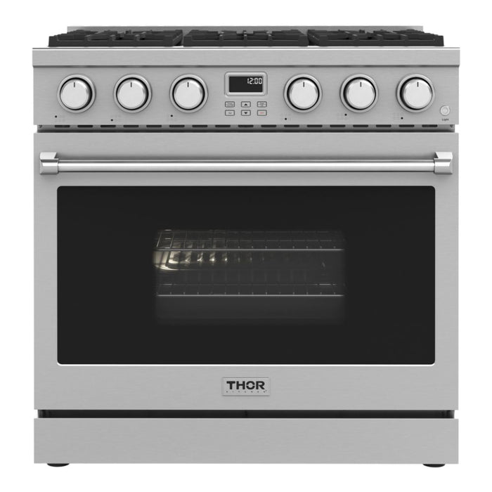 THOR Kitchen 36-Inch Contemporary Professional Stainless Steel Gas Range