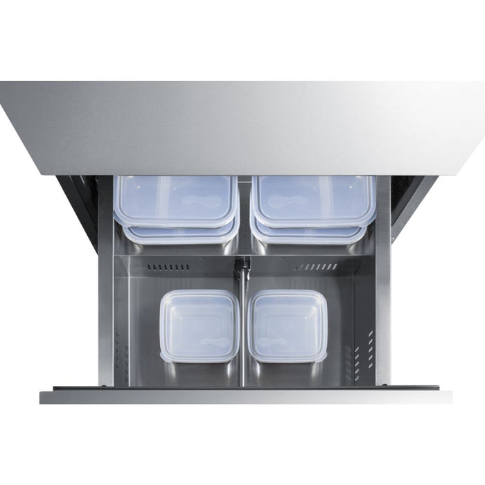 Summit ADFD2D24 24" Wide 2-Drawer All-Freezer, ADA Compliant