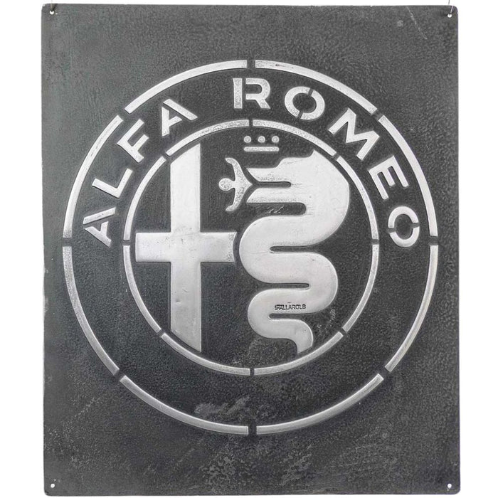 Pallarols Vintage "Alfa Romeo" Metal Sign, 20x24"