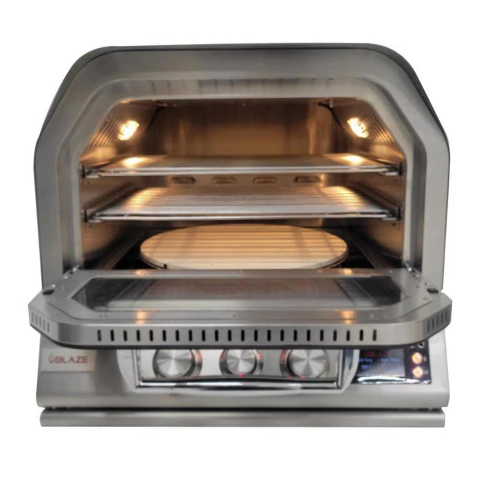 Blaze BLZ-26-PZOVN 26-Inch Built-In Gas Outdoor Pizza Oven W/ Rotisserie