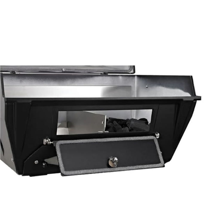 Broilmaster C3PK1 - C3 Charcoal Grill Package with Painted Cart & Side Shelf