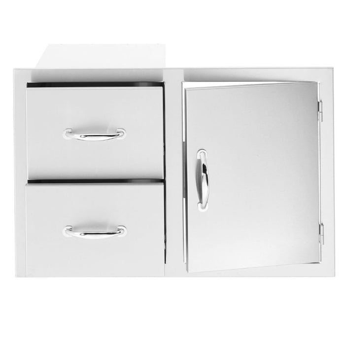 TrueFlame 30" 2-Drawer & Access Door Combo