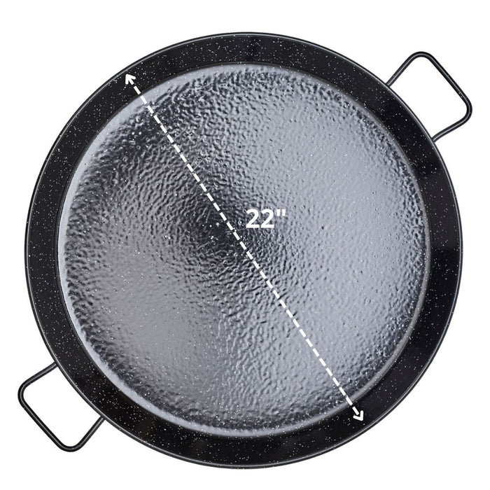 La Paella 22-Inch Enameled Steel Paella Pan