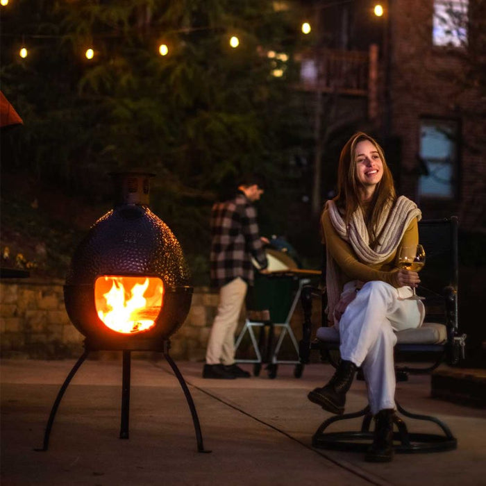 Big Green Egg Chiminea