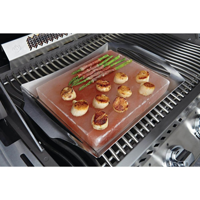 Napoleon 70025 Himalayan Salt Block with Stainless Steel Topper
