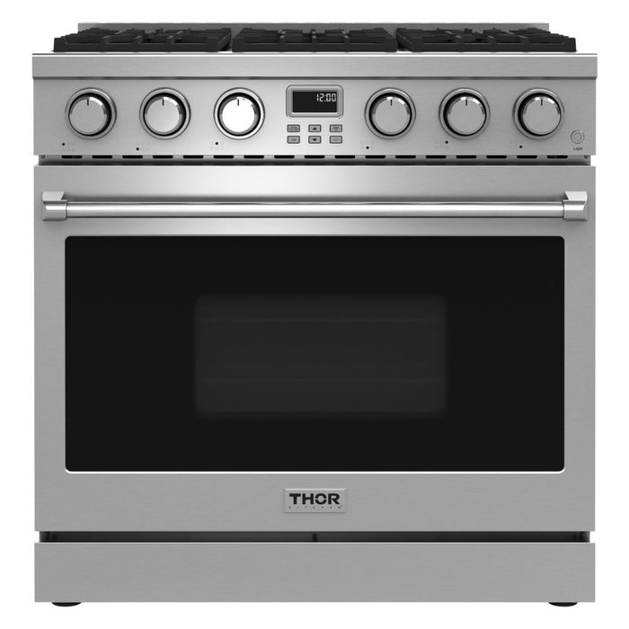 THOR Kitchen 36-Inch Contemporary Professional Stainless Steel Gas Range