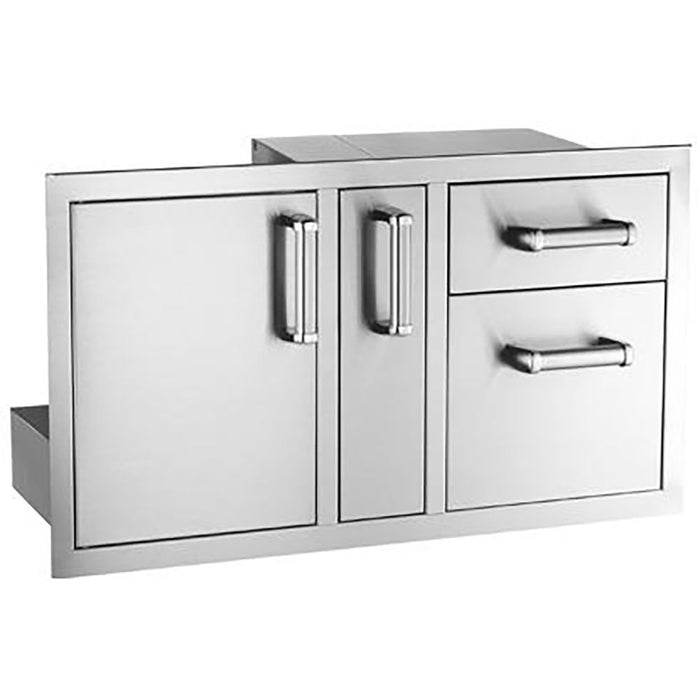 Fire Magic 53816SC Flush Access Door with Platter Storage & Double Drawers