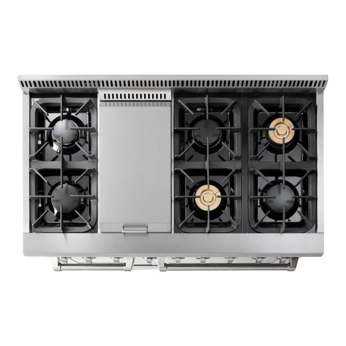 Thor Kitchen 48-Inch Stainless Steel Dual Fuel Range