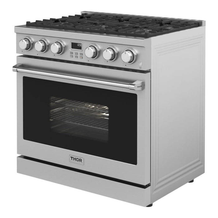 THOR Kitchen 36-Inch Contemporary Professional Stainless Steel Gas Range