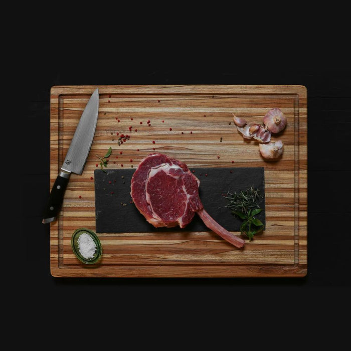 Teak Haus Professional Carving Board w/ Juice Canal