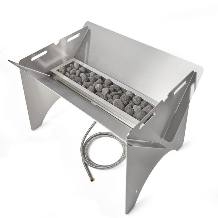 Pitts & Spitts Stainless Steel Gas Fire Pit