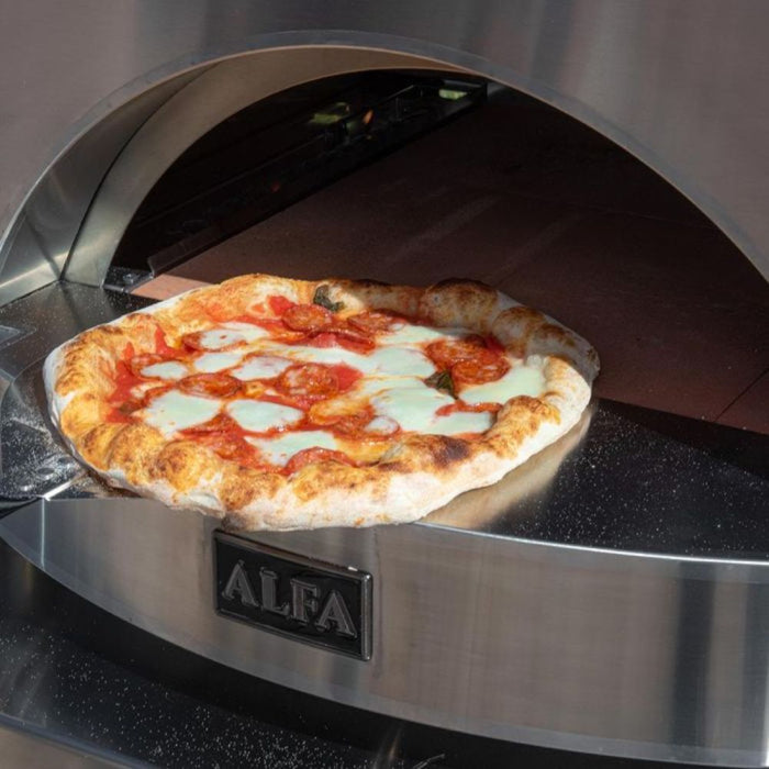 Alfa Classico 2 Pizze Freestanding Grey Pizza Oven