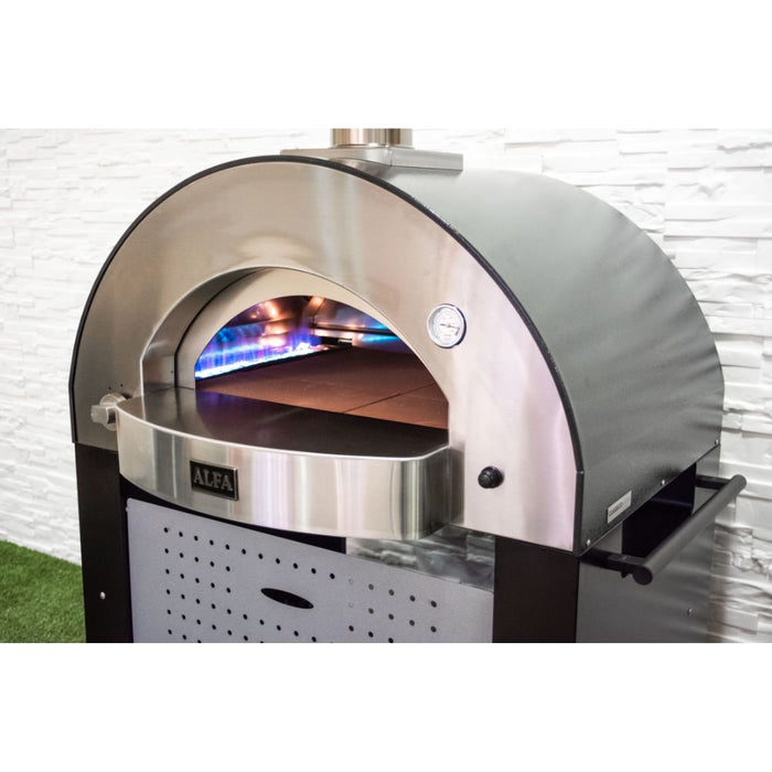 Alfa Classico 4 Pizze Freestanding Grey Gas Pizza Oven