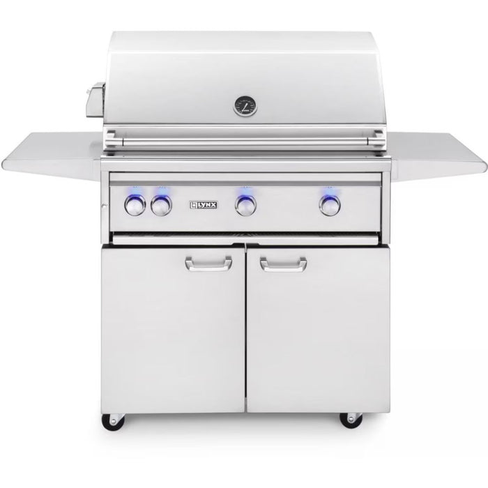 Lynx LF36ATRF Professional 36-Inch Freestanding Gas Grill All Infrared Trident Burners With FlameTrack and Rotisserie