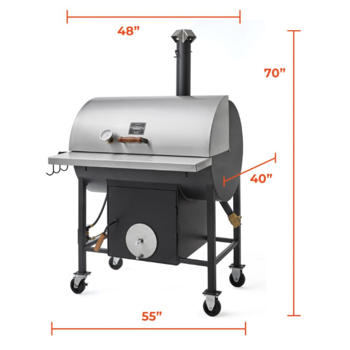 Pitts & Spitts 48 x 24 Inches Smoker Pit