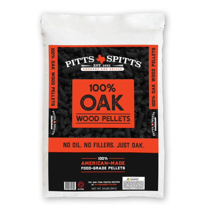 Pitts & Spitts 20 lbs Oak Wood Pellets Bag