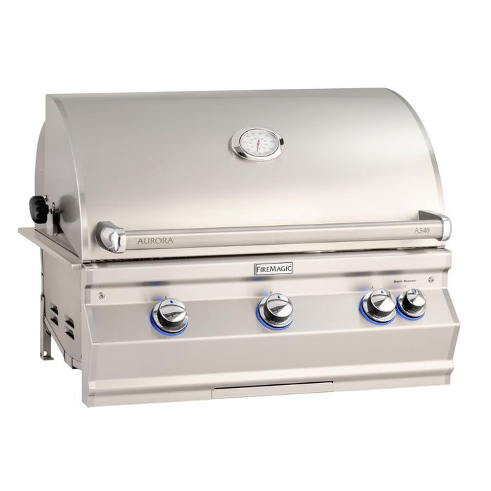 Fire Magic Aurora A540i 30-Inch Built-In Gas Grill w/ Rotisserie & Analog Thermometer