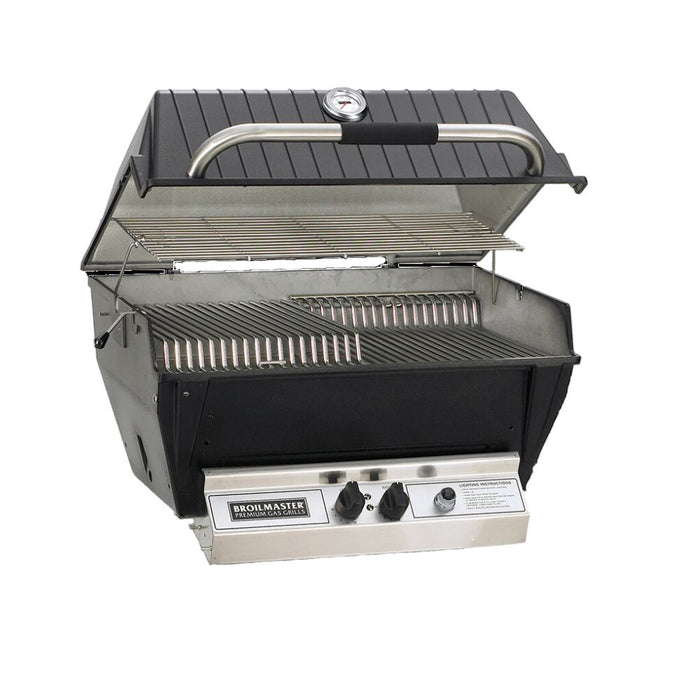 Broilmaster P3X Premium Gas Grill with Charmster Briquets