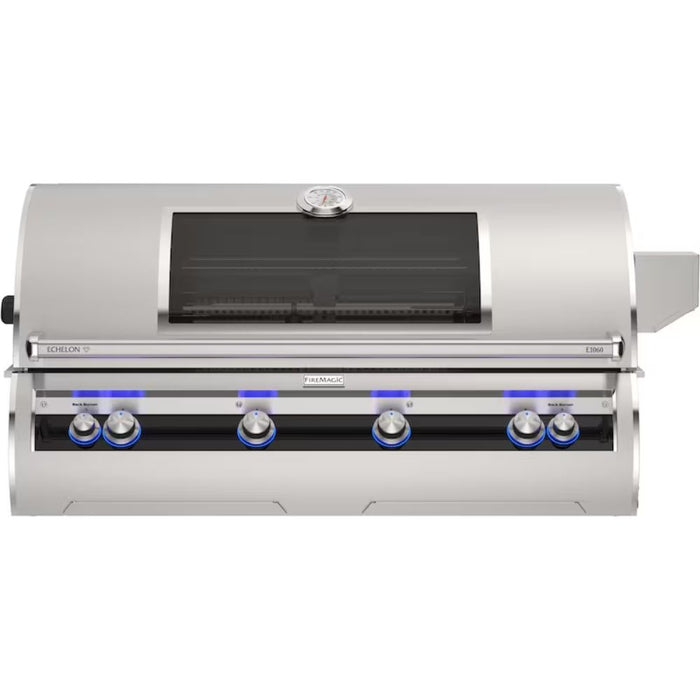 Fire Magic Echelon Diamond 48-Inch Built-In Gas Grill w/ Rotisserie, Magic Window & Analog Thermometer