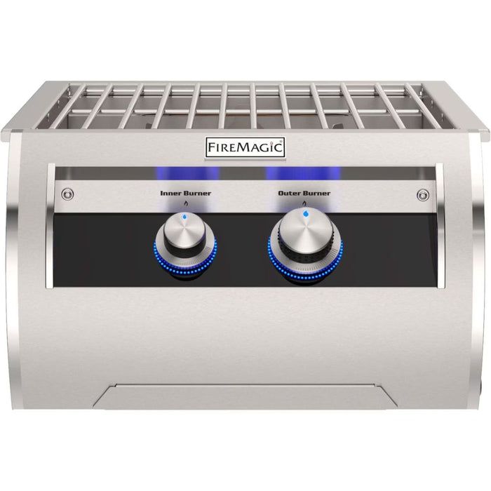 Fire Magic Echelon Diamond Built-in Gas Power Burner w/ Stainless Steel Grid