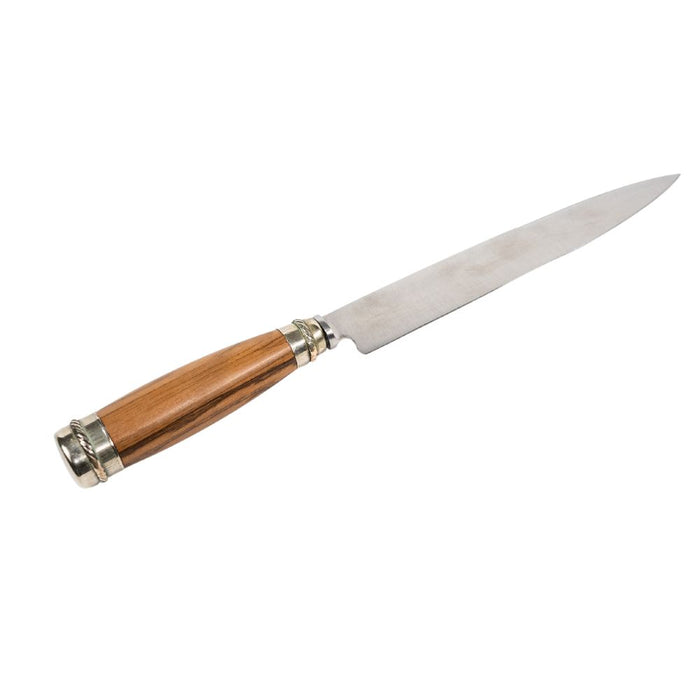 El Cedro Nickel Silver Wood Handle Knife