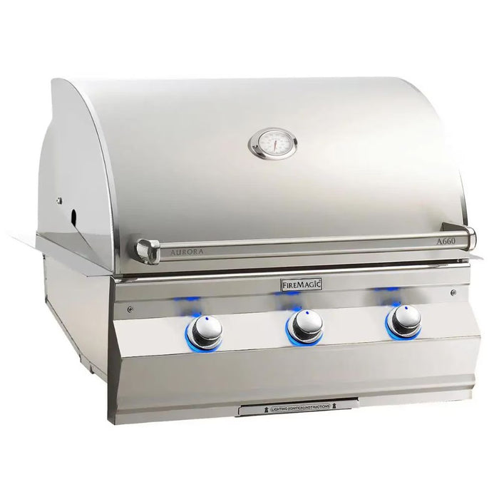 Fire Magic Aurora A660I 30-Inch Built-In Gas Grill With Analog Thermometer