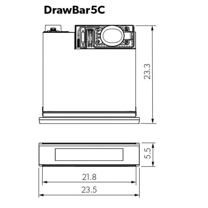 Dometic Compact wine cooler, clear glass door