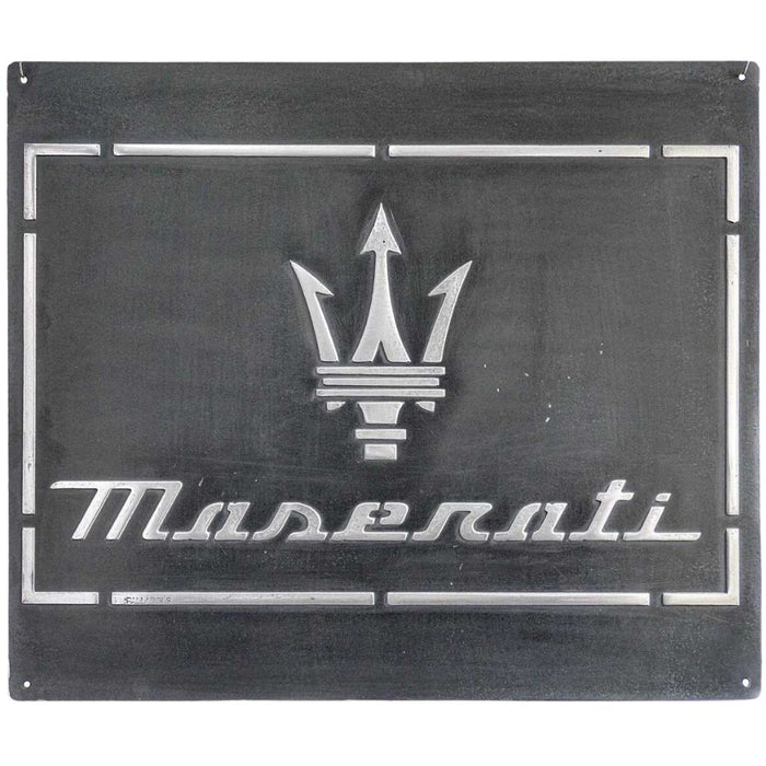 Pallarols Vintage "Maserati" Metal Sign, 20x24"