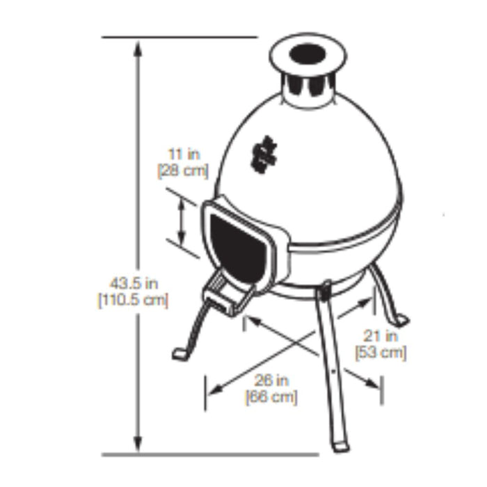 Big Green Egg Chiminea